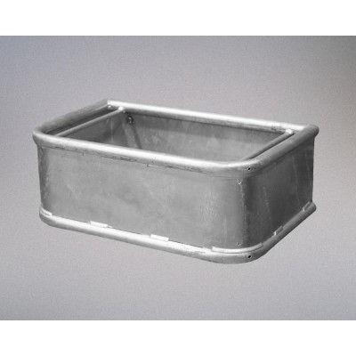 Rectangular galvanized steel feeder
