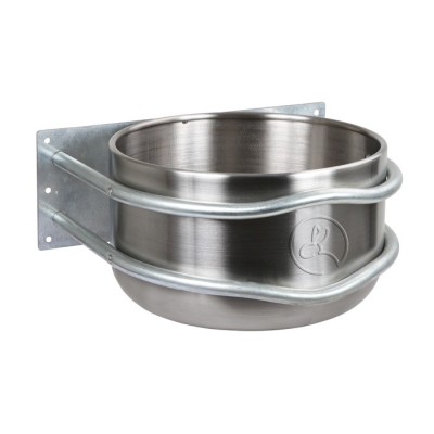 Round stainless steel feeder